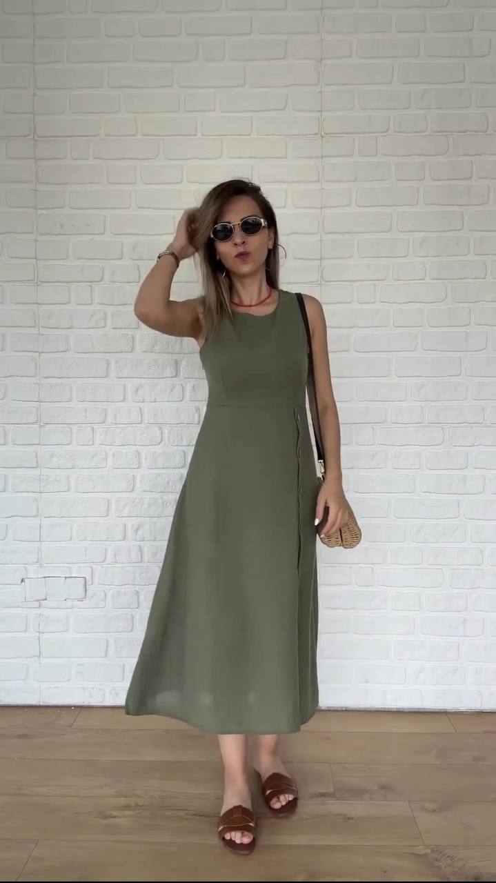 Вишукана лляна сукня